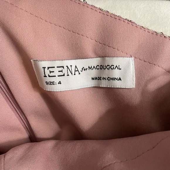 NWT Mac Duggal Sequins One Shoulder Faux Wrap Dress Mauve Multi Color Size 4 - Picture 12 of 12